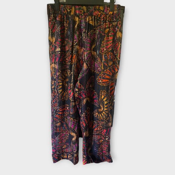 Farm Rio Shimmer Printed Pull-On Pants - New Size Small - Picture 7 of 7